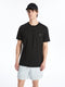 Crew Neck Short Sleeve Combed Cotton Men's T-shirt